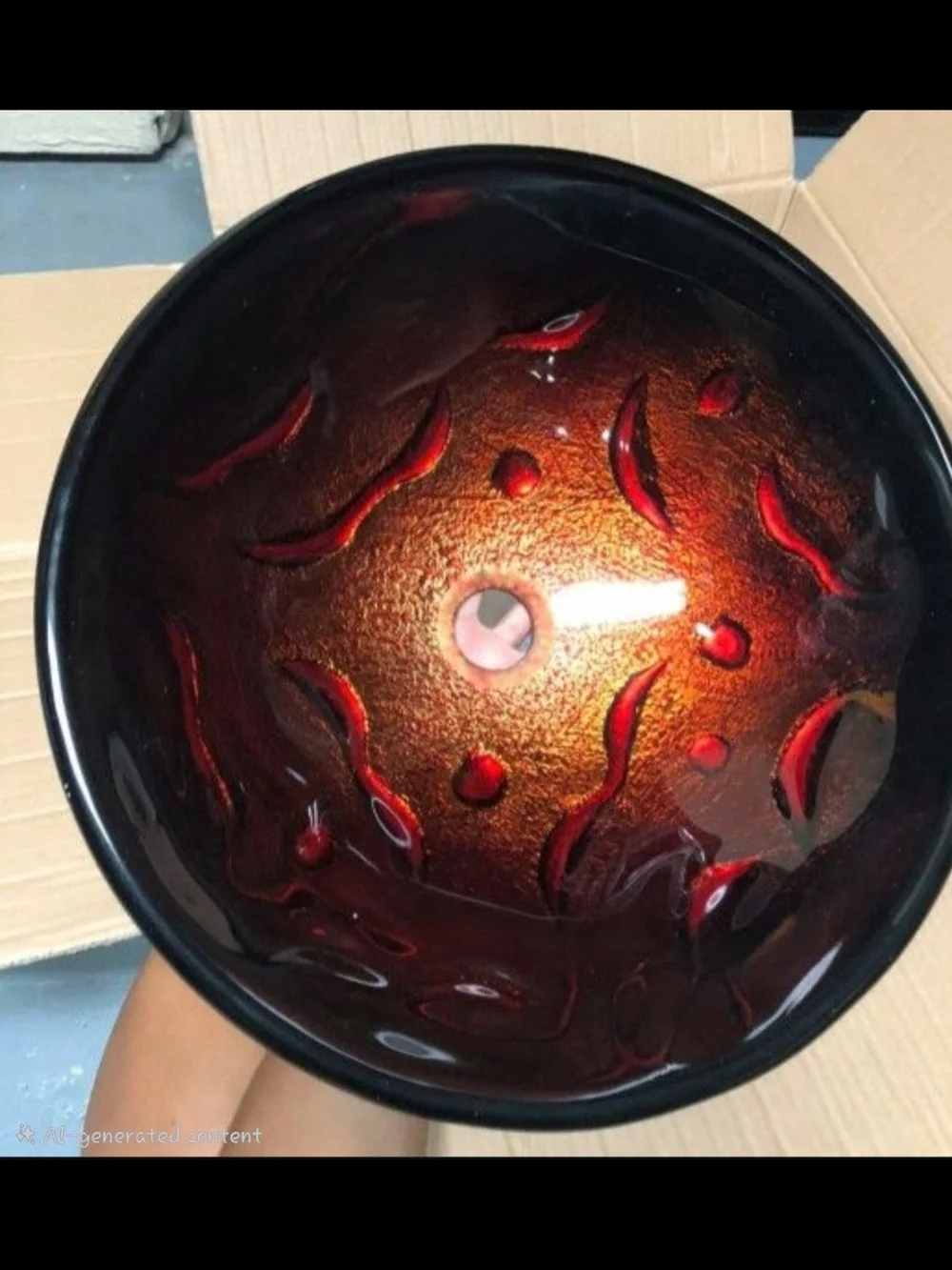 Kraus Above Counter Lava Glass Vessel Sink